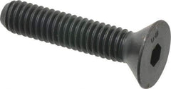 Unbrako - 5/16-18 UNC Hex Socket Drive, 82° Flat Screw - Alloy Steel, Black Oxide Finish, 1-1/2" OAL - Eagle Tool & Supply