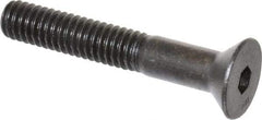 Unbrako - 5/16-18 UNC Hex Socket Drive, 82° Flat Screw - Alloy Steel, Black Oxide Finish, 2" OAL - Eagle Tool & Supply