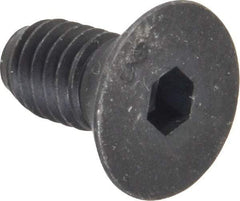 Unbrako - 3/8-16 UNC Hex Socket Drive, 82° Flat Screw - Alloy Steel, Black Oxide Finish, 3/4" OAL - Eagle Tool & Supply