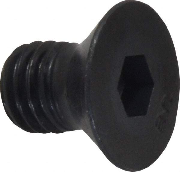 Unbrako - 1/2-13 UNC Hex Socket Drive, 82° Flat Screw - Alloy Steel, Black Oxide Finish, 3/4" OAL - Eagle Tool & Supply