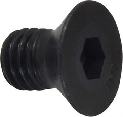 Unbrako - 1/2-13 UNC Hex Socket Drive, 82° Flat Screw - Alloy Steel, Black Oxide Finish, 3/4" OAL - Eagle Tool & Supply