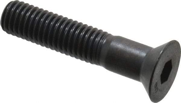 Unbrako - 1/2-13 UNC Hex Socket Drive, 82° Flat Screw - Alloy Steel, Black Oxide Finish, 2-1/2" OAL - Eagle Tool & Supply