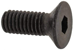 Unbrako - M3x0.50 Metric Coarse Hex Socket Drive, 90 to 92° Flat Screw - Grade 12.9 Alloy Steel, Black Oxide Finish, 8mm OAL - Eagle Tool & Supply