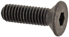 Unbrako - M3x0.50 Metric Coarse Hex Socket Drive, 90 to 92° Flat Screw - Grade 12.9 Alloy Steel, Black Oxide Finish, 10mm OAL - Eagle Tool & Supply