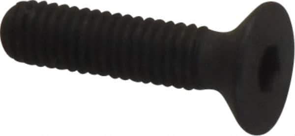 Unbrako - M3x0.50 Metric Coarse Hex Socket Drive, 90 to 92° Flat Screw - Grade 12.9 Alloy Steel, Black Oxide Finish, 12mm OAL - Eagle Tool & Supply