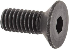 Unbrako - M4x0.70 Metric Coarse Hex Socket Drive, 90 to 92° Flat Screw - Grade 12.9 Alloy Steel, Black Oxide Finish, 10mm OAL - Eagle Tool & Supply