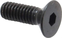 Unbrako - M4x0.70 Metric Coarse Hex Socket Drive, 90 to 92° Flat Screw - Grade 12.9 Alloy Steel, Black Oxide Finish, 12mm OAL - Eagle Tool & Supply