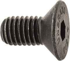 Unbrako - M8x1.25 Metric Coarse Hex Socket Drive, 90 to 92° Flat Screw - Grade 12.9 Alloy Steel, Black Oxide Finish, 16mm OAL - Eagle Tool & Supply