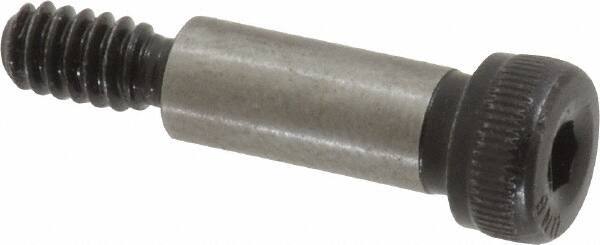 Unbrako - 1/4" Shoulder Diam x 5/8" Shoulder Length, #10-24 UNC, Hex Socket Shoulder Screw - 8 Alloy Steel, 0.357 to 3/8" Head Diam - Eagle Tool & Supply