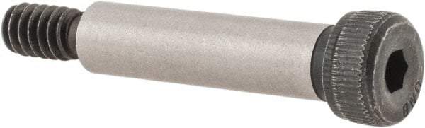 Unbrako - 1/4" Shoulder Diam x 1" Shoulder Length, #10-24 UNC, Hex Socket Shoulder Screw - 8 Alloy Steel, 0.357 to 3/8" Head Diam - Eagle Tool & Supply