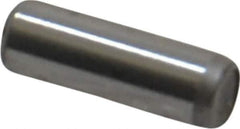 Unbrako - 1/8" Diam x 3/8" Pin Length Grade 8 Alloy Steel Oversized Dowel Pin - C 60 (Surface) & C 50-58 Hardness, 1,845 Lb Breaking Strength, 1 Beveled & 1 Rounded End - Eagle Tool & Supply