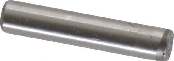 Unbrako - 1/8" Diam x 5/8" Pin Length Grade 8 Alloy Steel Oversized Dowel Pin - C 60 (Surface) & C 50-58 Hardness, 1,845 Lb Breaking Strength, 1 Beveled & 1 Rounded End - Eagle Tool & Supply