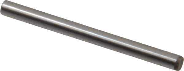 Unbrako - 1/8" Diam x 1-1/2" Pin Length Grade 8 Alloy Steel Oversized Dowel Pin - C 60 (Surface) & C 50-58 Hardness, 1,845 Lb Breaking Strength, 1 Beveled & 1 Rounded End - Eagle Tool & Supply