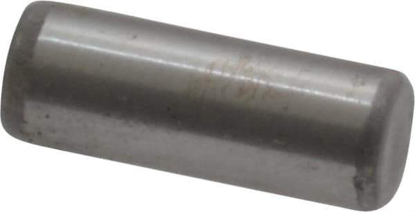 Unbrako - 3/16" Diam x 1/2" Pin Length Grade 8 Alloy Steel Oversized Dowel Pin - C 60 (Surface) & C 50-58 Hardness, 4,140 Lb Breaking Strength, 1 Beveled & 1 Rounded End - Eagle Tool & Supply