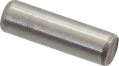 Unbrako - 3/16" Diam x 5/8" Pin Length Grade 8 Alloy Steel Oversized Dowel Pin - C 60 (Surface) & C 50-58 Hardness, 4,140 Lb Breaking Strength, 1 Beveled & 1 Rounded End - Eagle Tool & Supply