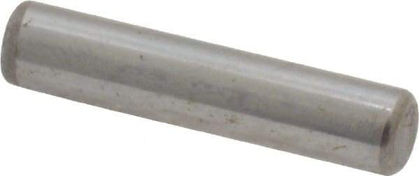 Unbrako - 3/16" Diam x 7/8" Pin Length Grade 8 Alloy Steel Oversized Dowel Pin - C 60 (Surface) & C 50-58 Hardness, 4,140 Lb Breaking Strength, 1 Beveled & 1 Rounded End - Eagle Tool & Supply