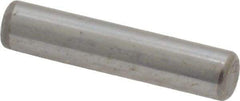 Unbrako - 3/16" Diam x 7/8" Pin Length Grade 8 Alloy Steel Oversized Dowel Pin - C 60 (Surface) & C 50-58 Hardness, 4,140 Lb Breaking Strength, 1 Beveled & 1 Rounded End - Eagle Tool & Supply
