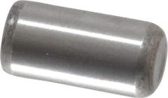 Unbrako - 1/4" Diam x 1/2" Pin Length Grade 8 Alloy Steel Oversized Dowel Pin - C 60 (Surface) & C 50-58 Hardness, 7,370 Lb Breaking Strength, 1 Beveled & 1 Rounded End - Eagle Tool & Supply