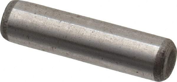 Unbrako - 1/4" Diam x 1" Pin Length Grade 8 Alloy Steel Oversized Dowel Pin - C 60 (Surface) & C 50-58 Hardness, 7,370 Lb Breaking Strength, 1 Beveled & 1 Rounded End - Eagle Tool & Supply
