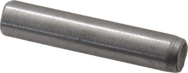 Unbrako - 1/4" Diam x 1-1/4" Pin Length Grade 8 Alloy Steel Oversized Dowel Pin - C 60 (Surface) & C 50-58 Hardness, 7,370 Lb Breaking Strength, 1 Beveled & 1 Rounded End - Eagle Tool & Supply