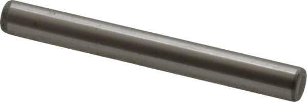 Unbrako - 1/4" Diam x 2-1/4" Pin Length Grade 8 Alloy Steel Oversized Dowel Pin - C 60 (Surface) & C 50-58 Hardness, 7,370 Lb Breaking Strength, 1 Beveled & 1 Rounded End - Eagle Tool & Supply