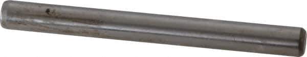 Unbrako - 1/4" Diam x 2-1/2" Pin Length Grade 8 Alloy Steel Oversized Dowel Pin - C 60 (Surface) & C 50-58 Hardness, 7,370 Lb Breaking Strength, 1 Beveled & 1 Rounded End - Eagle Tool & Supply