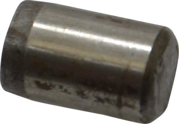 Unbrako - 5/16" Diam x 1/2" Pin Length Grade 8 Alloy Steel Oversized Dowel Pin - C 60 (Surface) & C 50-58 Hardness, 11,500 Lb Breaking Strength, 1 Beveled & 1 Rounded End - Eagle Tool & Supply