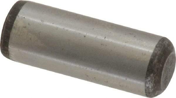 Unbrako - 3/8" Diam x 1" Pin Length Grade 8 Alloy Steel Oversized Dowel Pin - C 60 (Surface) & C 50-58 Hardness, 16,580 Lb Breaking Strength, 1 Beveled & 1 Rounded End - Eagle Tool & Supply