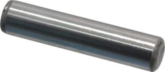 Unbrako - 7/16" Diam x 2" Pin Length Grade 8 Alloy Steel Oversized Dowel Pin - C 60 (Surface) & C 50-58 Hardness, 22,540 Lb Breaking Strength, 1 Beveled & 1 Rounded End - Eagle Tool & Supply