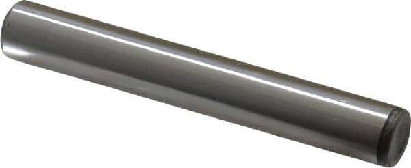 Unbrako - 7/16" Diam x 3" Pin Length Grade 8 Alloy Steel Oversized Dowel Pin - C 60 (Surface) & C 50-58 Hardness, 22,540 Lb Breaking Strength, 1 Beveled & 1 Rounded End - Eagle Tool & Supply