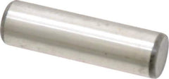 Unbrako - 1/2" Diam x 1-3/4" Pin Length Grade 8 Alloy Steel Oversized Dowel Pin - C 60 (Surface) & C 50-58 Hardness, 29,460 Lb Breaking Strength, 1 Beveled & 1 Rounded End - Eagle Tool & Supply