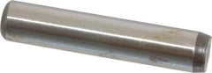 Unbrako - 1/2" Diam x 2-1/2" Pin Length Grade 8 Alloy Steel Oversized Dowel Pin - C 60 (Surface) & C 50-58 Hardness, 29,460 Lb Breaking Strength, 1 Beveled & 1 Rounded End - Eagle Tool & Supply