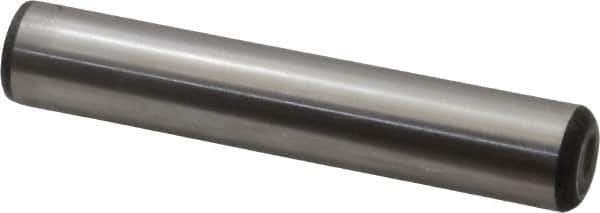 Unbrako - 5/8" Diam x 3-1/2" Pin Length Grade 8 Alloy Steel Oversized Dowel Pin - C 60 (Surface) & C 50-58 Hardness, 46,020 Lb Breaking Strength, 1 Beveled & 1 Rounded End - Eagle Tool & Supply