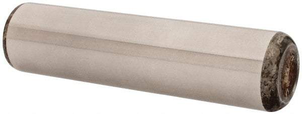 Unbrako - 1" Diam x 4" Pin Length Grade 8 Alloy Steel Oversized Dowel Pin - C 60 (Surface) & C 50-58 Hardness, 117,810 Lb Breaking Strength, 1 Beveled & 1 Rounded End - Eagle Tool & Supply