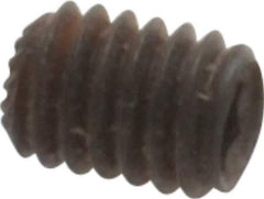 Unbrako - M3, 4mm OAL, Knurled Cup Point Set Screw - Grade 45H Alloy Steel, 1.5mm Key - Eagle Tool & Supply