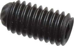 Unbrako - M3, 6mm OAL, Knurled Cup Point Set Screw - Grade 45H Alloy Steel, 1.5mm Key - Eagle Tool & Supply