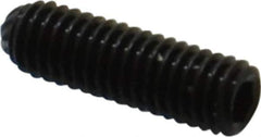 Unbrako - M3, 10mm OAL, Knurled Cup Point Set Screw - Grade 45H Alloy Steel, 1.5mm Key - Eagle Tool & Supply