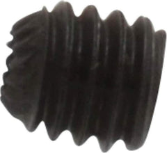 Unbrako - M4, 4mm OAL, Knurled Cup Point Set Screw - Grade 45H Alloy Steel, 2mm Key - Eagle Tool & Supply