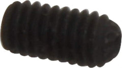 Unbrako - M4, 8mm OAL, Knurled Cup Point Set Screw - Grade 45H Alloy Steel, 2mm Key - Eagle Tool & Supply