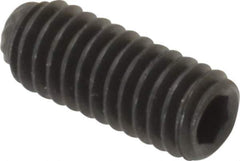 Unbrako - M4, 10mm OAL, Knurled Cup Point Set Screw - Grade 45H Alloy Steel, 2mm Key - Eagle Tool & Supply