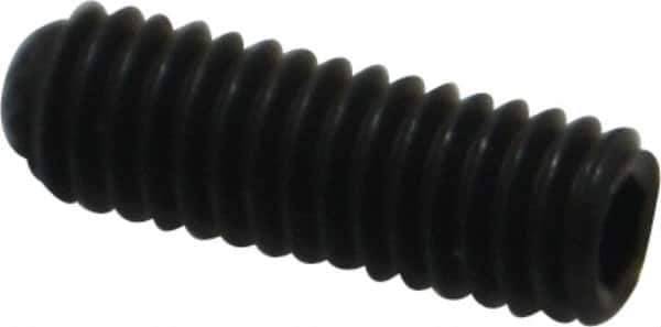 Unbrako - M4, 12mm OAL, Knurled Cup Point Set Screw - Grade 45H Alloy Steel, 2mm Key - Eagle Tool & Supply