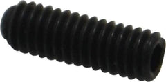 Unbrako - M4, 12mm OAL, Knurled Cup Point Set Screw - Grade 45H Alloy Steel, 2mm Key - Eagle Tool & Supply