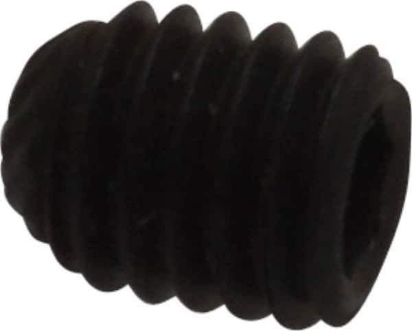 Unbrako - M5, 6mm OAL, Knurled Cup Point Set Screw - Grade 45H Alloy Steel, 2.5mm Key - Eagle Tool & Supply