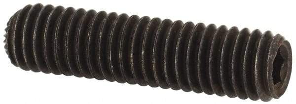 Unbrako - M5, 20mm OAL, Knurled Cup Point Set Screw - Grade 45H Alloy Steel, 2.5mm Key - Eagle Tool & Supply