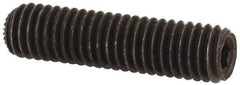 Unbrako - M5, 20mm OAL, Knurled Cup Point Set Screw - Grade 45H Alloy Steel, 2.5mm Key - Eagle Tool & Supply