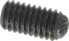 Unbrako - M6, 12mm OAL, Knurled Cup Point Set Screw - Grade 45H Alloy Steel, 3mm Key - Eagle Tool & Supply