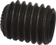 Unbrako - M10, 12mm OAL, Knurled Cup Point Set Screw - Grade 45H Alloy Steel, 5mm Key - Eagle Tool & Supply