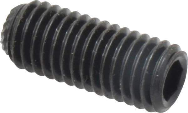 Unbrako - M10, 25mm OAL, Knurled Cup Point Set Screw - Grade 45H Alloy Steel, 5mm Key - Eagle Tool & Supply