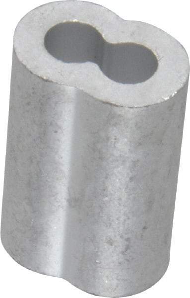 Value Collection - 3/16" Oval Compression Sleeve - Aluminum - Eagle Tool & Supply