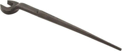 Proto - 1-1/2" Standard Spud Handle Open End Wrench - 19-1/2" OAL, Single End, Black Finish - Eagle Tool & Supply